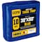 Core Tarps Heavy Duty Tarp, 50 ft L x 0.5 mm H x 30 ft W, 10 Mil, Blue, Polyethylene CT-605-30X50 - alternate 1
